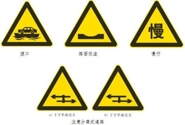 交通警告标志图片大全及图解？最新交通标志标线规范